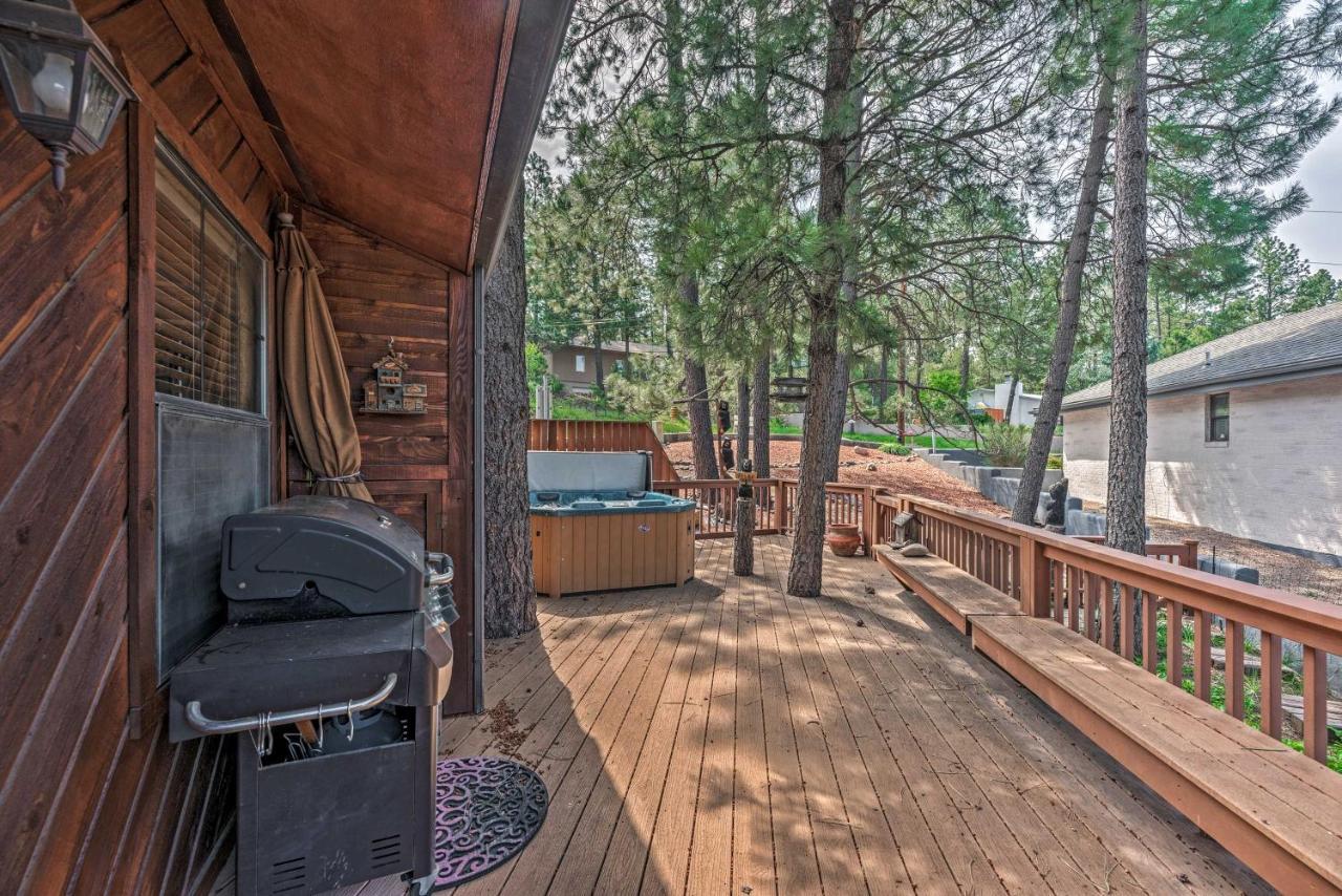 Cozy Ruidoso Cabin With Private Hot Tub And Large Deck Exterior photo